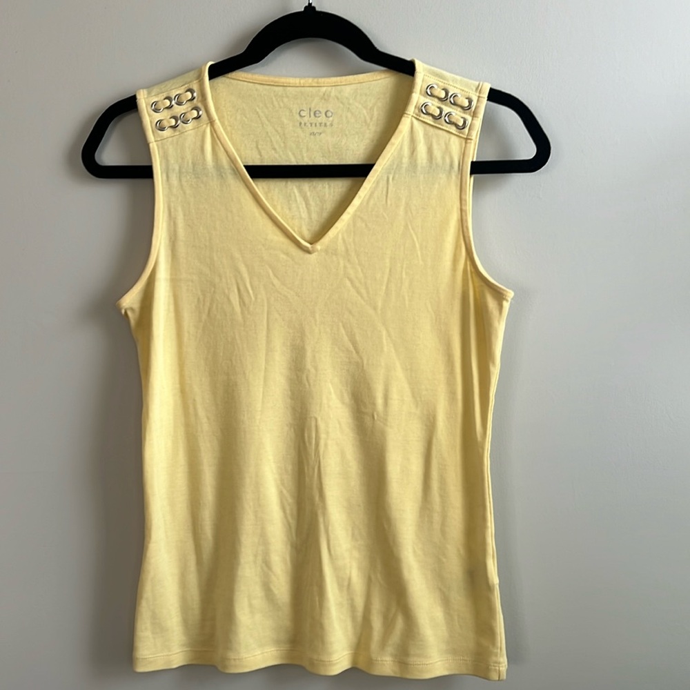Cleo Petites yellow tank top